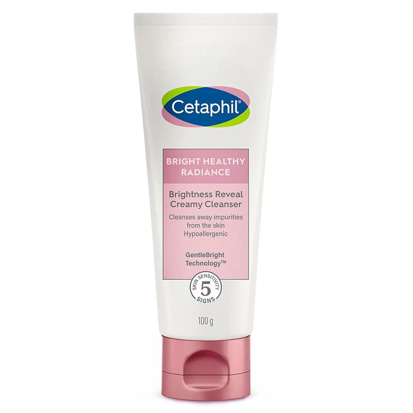 Cetaphil Brightness Reveal Creamy Cleanser 100ml (Pack of 2) | Gentle Skin Brightening Face Wash with Niacinamide & White Sea Daffodil