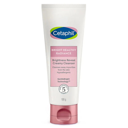 Cetaphil Brightness Reveal Creamy Cleanser 100ml (Pack of 2) | Gentle Skin Brightening Face Wash with Niacinamide & White Sea Daffodil