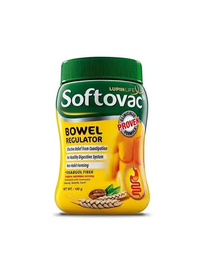 Softovac Bowel Regulator 100g | Ayurvedic Formula for Constipation Relief & Regular Bowel Movement