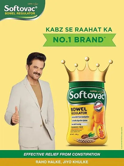 Softovac Bowel Regulator 100g | Ayurvedic Formula for Constipation Relief & Regular Bowel Movement