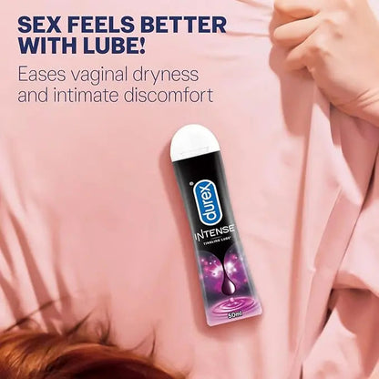 Durex Intense Lubricant Gel 50ml (Pack of 2) | Water-Based Personal Lube for Men & Women