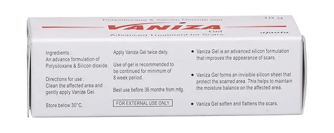 Vaniza Silicone Gel for Scar Reduction – 10g (Pack of 2) | Advanced Scar Treatment Gel