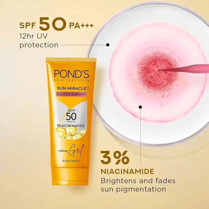 Pond's Sun Miracle SPF Cream 50g – Daily Sun Protection & Skin Repair Formula V2deliver.com