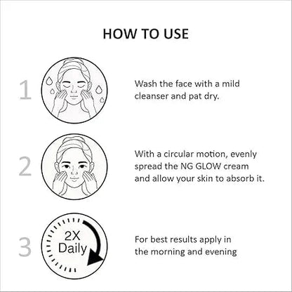 NG Glow Cream for Dark & Age Spots – 20gm (Pack of 2) | Skin Brightening & Spot Reduction | Glowing & Even-Toned Skin