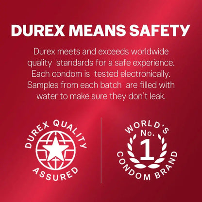 Durex Extra Thin Condoms – 10 Count (Pack of 3) | Ultra-Thin Latex Condoms for Maximum Sensation & Protection