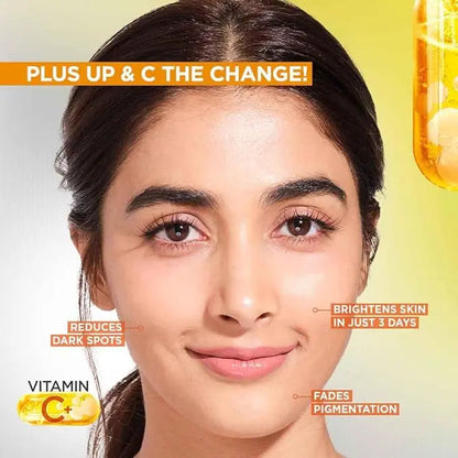 Garnier Bright Complete 30X Vitamin C Booster Serum 15 ml | Lightweight Gel for Brightening & Spot Reduction