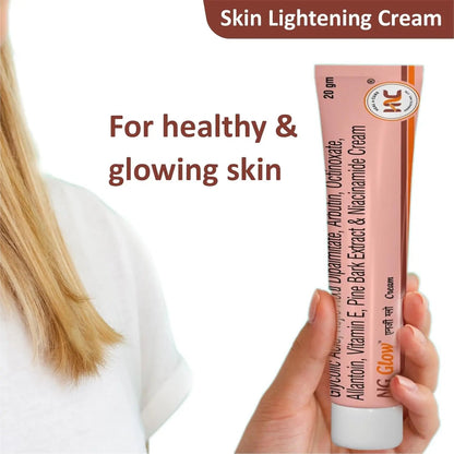 Heal N Cure Glow Cream Pack of 2 (20gm Each) | Kojic Acid & Glycolic Acid | Pigmentation, Dark Spot & Blemish Remover