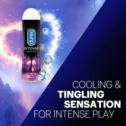 Durex Intense Lubricant Gel 50ml (Pack of 2) | Water-Based Personal Lube for Men & Women