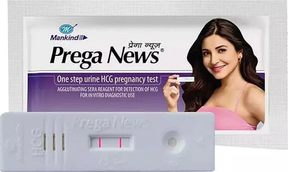 Prega News Pregnancy Test Kit – HCG Urine Test Device (Pack of 5) | One-Step, Rapid & Accurate Home Pregnancy Testing