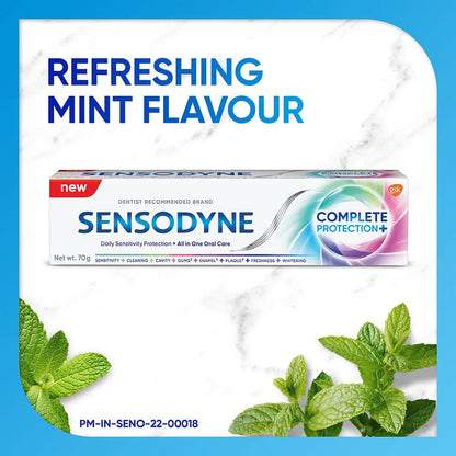 Sensodyne Complete Protection Toothpaste – 70g (Pack of 5) | Daily Oral Care for Sensitive Teeth & Gum Health
