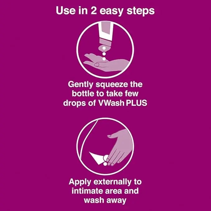 VWash Intimate Hygiene Wash for Women – 100ml (Pack of 2) | pH Balanced Daily Feminine Care
