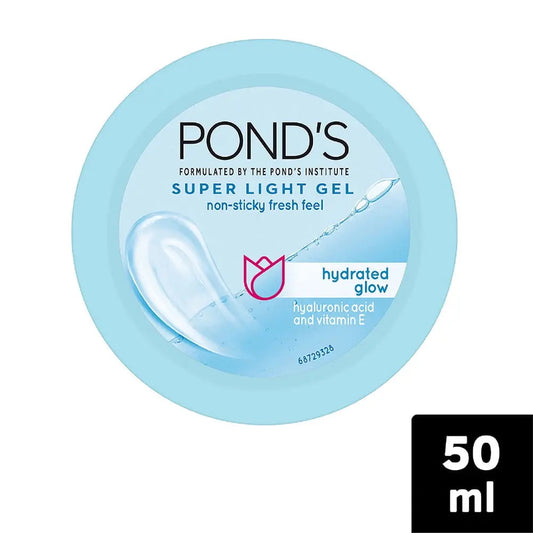 POND'S Super Light Gel Moisturiser 50ml | Oil-Free Hydration with Hyaluronic Acid & Vitamin E