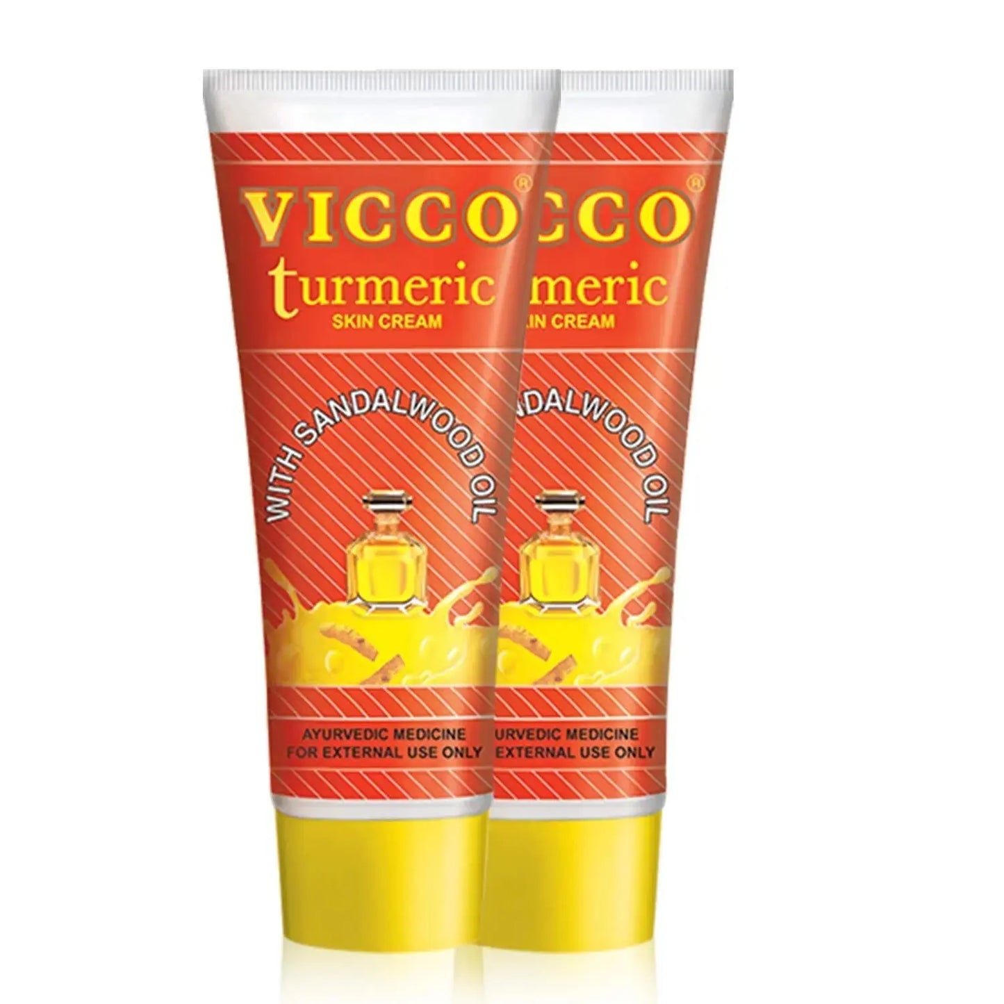 Vicco Turmeric Ayurvedic Skin Cream – 70g (Pack of 2) | Antiseptic & Brightening Formula V2deliver.com