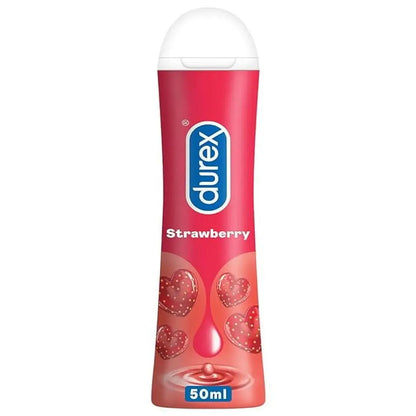 Durex Play Saucy Strawberry Lubricant Gel 50ml | Flavoured Intimate Gel for Smooth & Pleasurable Experience V2deliver.com