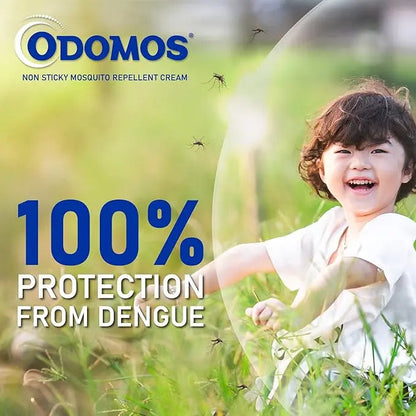 Dabur Odomos Mosquito Repellent Cream 50g – Non-Sticky with Vitamin E & Almond
