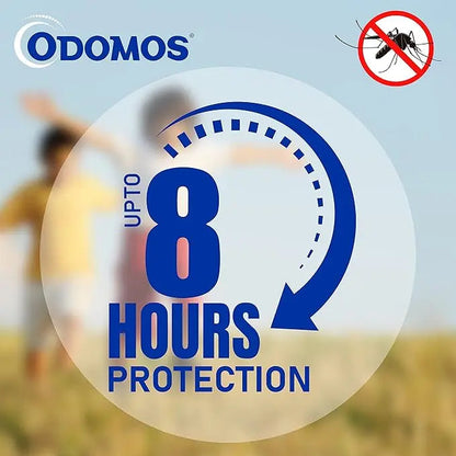 Odomos Mosquito Repellent Fabric Roll-On 8ml (Pack of 2) – Natural Protection for Kids & Adults
