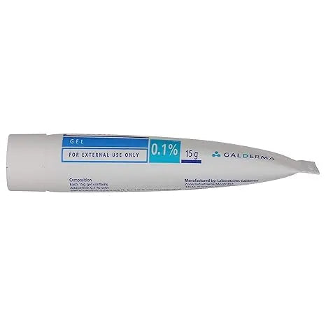 Adaferin Adapalene Gel 0.1% – 15g (Pack of 2) | Retinoid Acne Treatment for Face, Blackheads & Clogged Pores