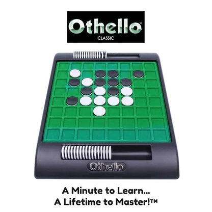 Othello Classic Strategy Board Game for Kids & Adults – 2 Player Reversible Disc Game