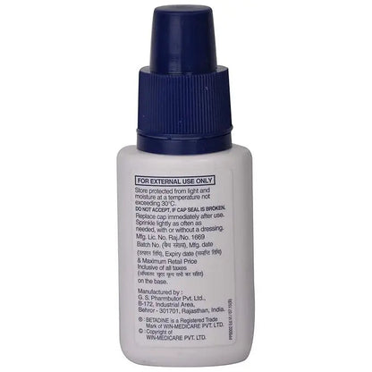 Betadine Antiseptic Powder 10g – Pack of 2 | Povidone Iodine 2.5% | Wound Healing & Infection Protection