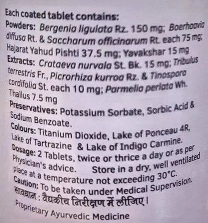 Charak Calcury Tablets – Kidney Stone & UTI Relief | Pack of 2 × 40 Tablets | Herbal Urinary Tract Support