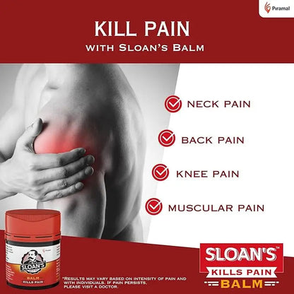 Sloan’s Balm 20 g | Herbal Pain Relief Balm with Capsicum & Ayurvedic Oils | For Muscle, Joint & Neck Pain