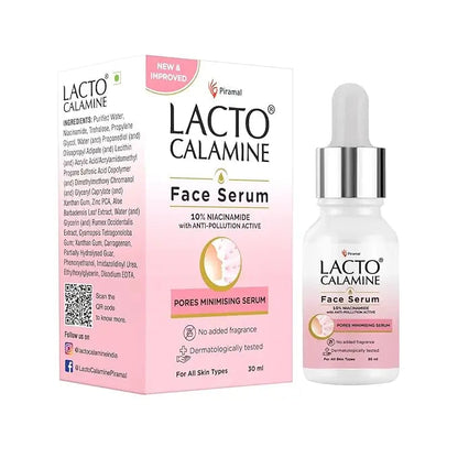 Lacto Calamine 10% Niacinamide Face Serum | Oil Control, Acne Marks & Pore Refining – 30ml