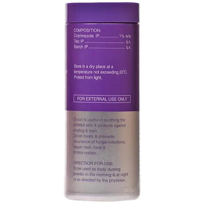 Zocon 1% Dusting Powder – 100g | Antifungal Body Powder for Itching, Ringworm, and Fungal Infections