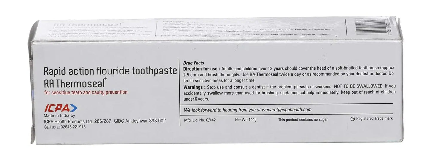 Thermoseal RA Toothpaste 100gm | Anti-Sensitivity & Gum Care Dental Paste with Potassium Nitrate