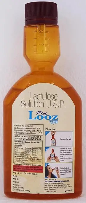 Looz Oral Solution 210ml – Lactulose Syrup for Constipation Relief
