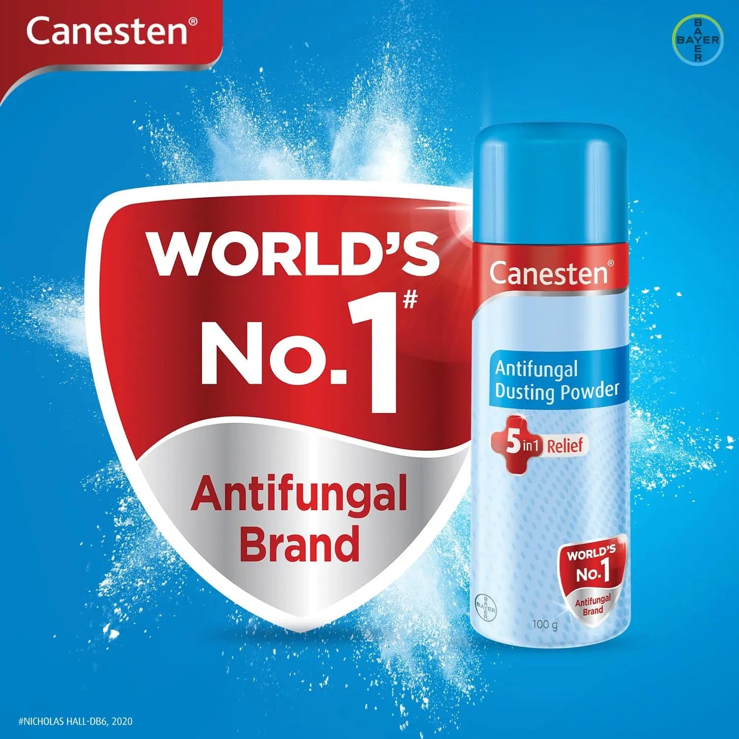 Canesten Antifungal Combo | 1% Clotrimazole Cream 30gm + Antifungal Dusting Powder 100gm | Itch & Rash Relief