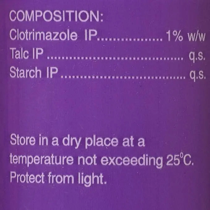 Zocon 1% Dusting Powder – 100g | Antifungal Body Powder for Itching, Ringworm, and Fungal Infections