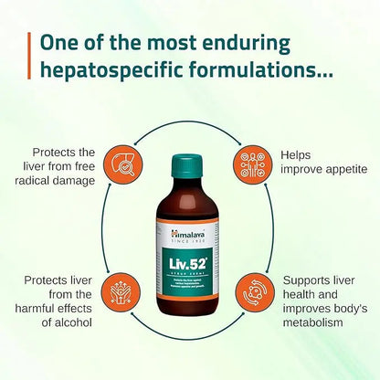 Himalaya Liv.52 Syrup 200ml | Liver Health, Appetite Booster & Detox Support | Ayurvedic Formula
