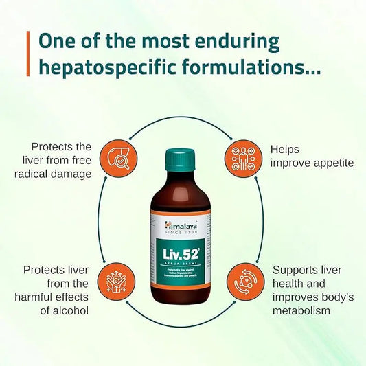 Himalaya Liv.52 Syrup 200ml | Liver Health, Appetite Booster & Detox Support | Ayurvedic Formula