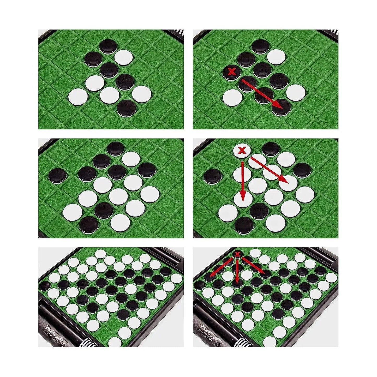 Othello Classic Strategy Board Game for Kids & Adults – 2 Player Reversible Disc Game