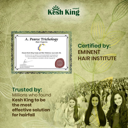 Kesh King Ayurvedic Hair Oil 300ml | Anti-Hair Fall Oil with 21 Herbs for Strong, Thick & Healthy Hair