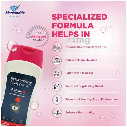 Xampu KZ Anti Dandruff Shampoo 100ml – Herbal Formula for Flake-Free, Healthy Scalp V2deliver.com