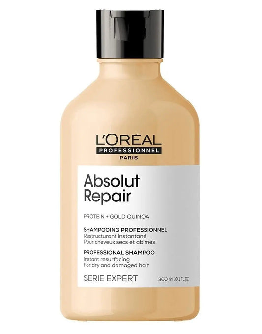 L’Oréal Professionnel Série Expert Absolut Repair Gold Quinoa + Protein Shampoo 300 ml | Repair & Shine for Damaged Hair