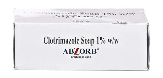 Abzorb Antifungal Soap Bar 100gm (Pack of 2) – Clotrimazole Soap for Ringworm, Jock Itch & Athlete’s Foot