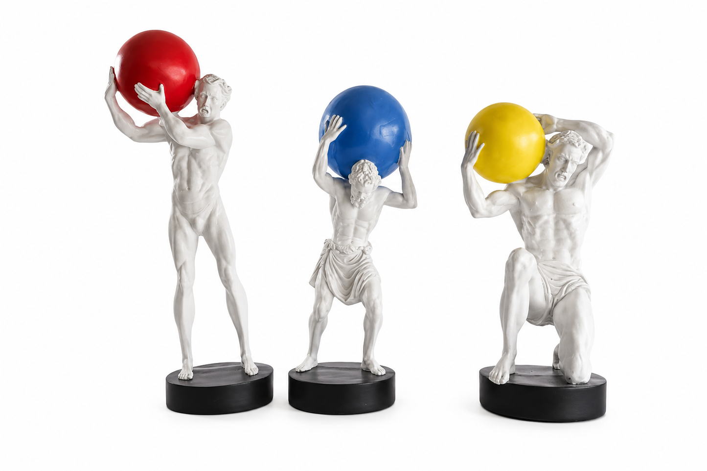 Hercules Greek Mythology Sculpture Statue | European Abstract Warrior Figure for Luxury Home Decor