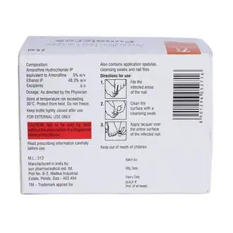 Amorolfine Fungicros Nail Lacquer 2.5 ml – Amorolfine-Based Anti-Fungal Nail Treatment for Fungal Infections. Shopnice.com