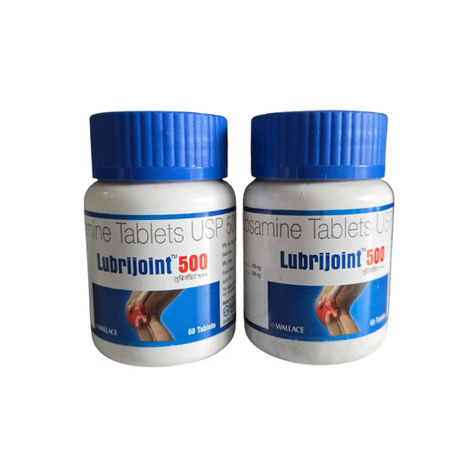 LUBRIJOINT 500 – Joint Support Supplement with Glucosamine Sulfate Tablet| 500mg | Pack of 2 Bottles