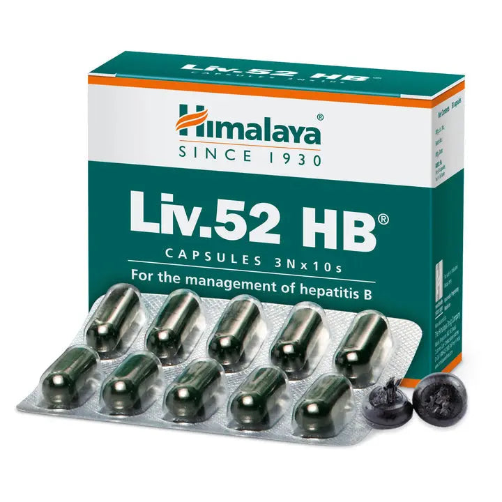 Himalaya Liv.52 HB Capsules 30s | Liver Support for Hepatitis B Management | Herbal Hepatoprotective Formula
