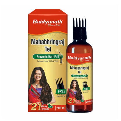 Baidyanath Mahabringraj Oil 100 ml – Herbal Hair Oil for Hair Growth & Strengthening
