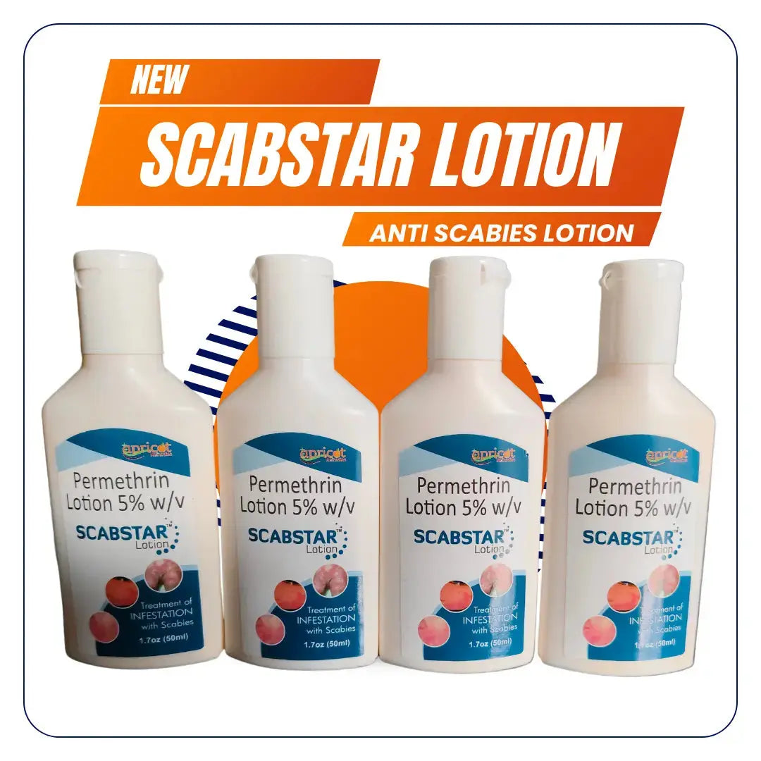 Scabstar Permethrin Cream for scabies 50ml (Pack of 4) V2deliver.com