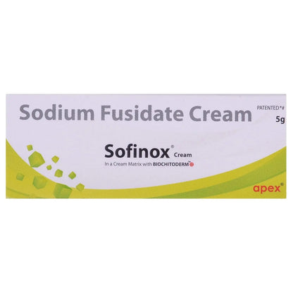 Sofinox Cream 5gm (Pack of 2) – Sodium Fusidate Antibiotic Cream for Skin Infection & Inflammation