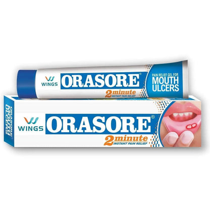 Orasore Mouth Ulcer Gel (Pack of 2) | Fast & Targeted Relief from Mouth Ulcers, Pain, Burning & Inflammation