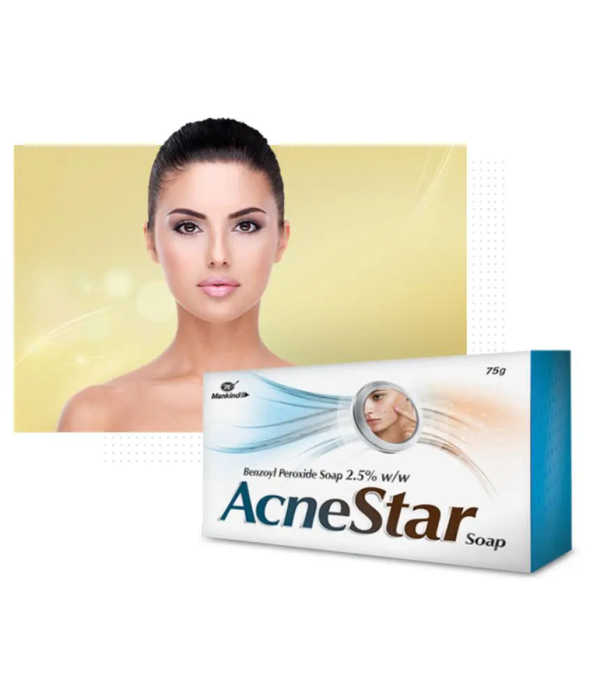 Acnestar Anti-Acne Soap Bar – 75g (Pack of 4) | Deep Cleansing Sulphur-Based Soap for Pimples, Oily & Acne-Prone Skin