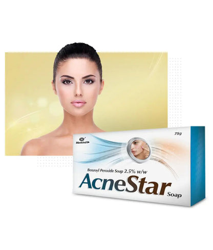 Acnestar Anti-Acne Soap Bar – 75g (Pack of 4) | Deep Cleansing Sulphur-Based Soap for Pimples, Oily & Acne-Prone Skin