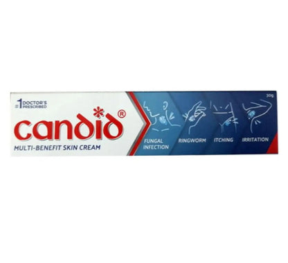 Candid Antifungal Cream 30gm Pack of 2 | Clotrimazole for Skin Fungal Infection, Itching & Rashes