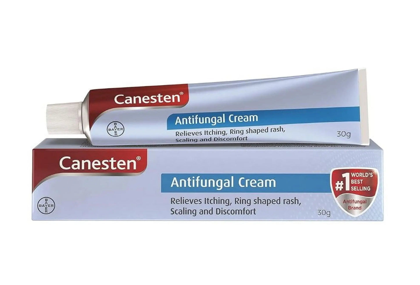 Canesten 1% Anti-Fungal Cream 30gm | Relieves Itching, Ringworm, Rash & Skin Discomfort